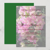 ブーゲンビリアの結婚式招待状 招待状 (正面/裏面)