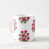 ブーゲンビリアの花マグカップ コーヒーマグカップ (正面左)