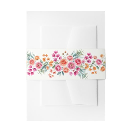 ブーゲンビリアの花咲く ベリーバンド 招待状ベリーバンド (正面例)