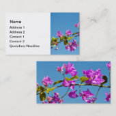 ブーゲンビリアの花 名刺 (正面/裏面)