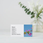 ブーゲンビリアの花 名刺 (スタンド正面)