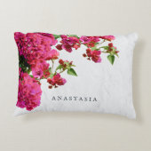 ブーゲンビリアフローラ地中海のギリシャ島 アクセントクッション (裏面)