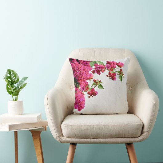 ブーゲンビリアフローラ地中海のギリシャ島 クッション (椅子)