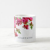 ブーゲンビリアフローラ地中海のギリシャ島 コーヒーマグカップ (中央)