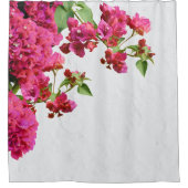 ブーゲンビリアフローラ地中海のギリシャ島 シャワーカーテン