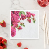 ブーゲンビリアフローラ地中海のギリシャ島 スタンダードランチョンナプキン (インサイチュ)