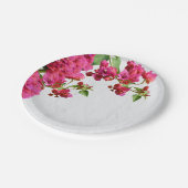 ブーゲンビリアフローラ地中海のギリシャ島 ペーパープレート (アングル)