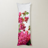 ブーゲンビリアフローラ地中海のギリシャ島 ボディピロー (裏面 (縦))