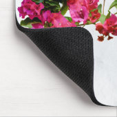 ブーゲンビリアフローラ地中海のギリシャ島 マウスパッド (コーナー)