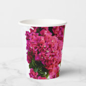 ブーゲンビリアフローラ地中海のギリシャ島 紙コップ (正面)