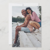 ブーゲンビリア写真サマー結婚ズ セーブザデート (裏面)