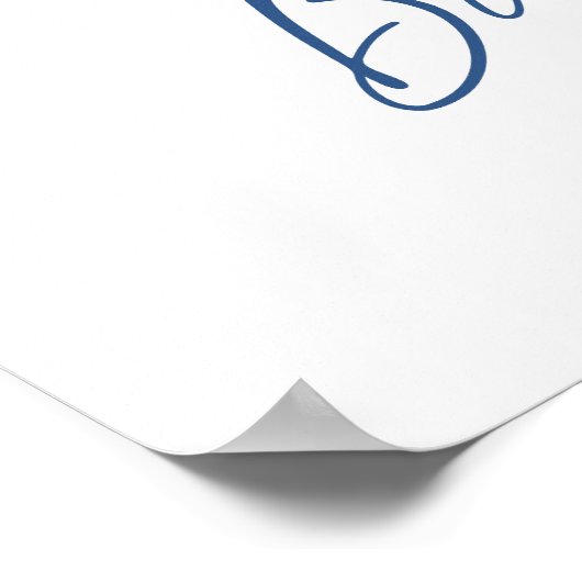 ブーゲンビリア地中海のブライダルシャワー歓迎 ポスター (角)