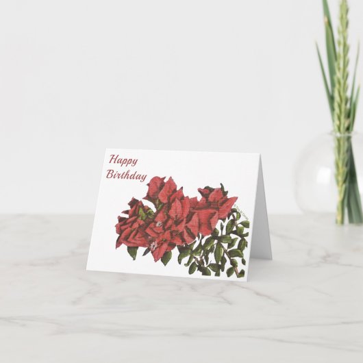 ブーゲンビリア折り畳みグリーティングカード カード (正面)