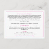 ブーゲンビリア水色ピンク結婚色の詳細 エンクロージャーカード (正面)