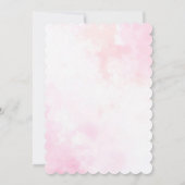 ブーゲンビリア熱帯ワイルドフラワーブライダルシャワー 招待状 (裏面)