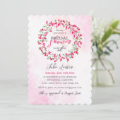 ブーゲンビリア熱帯ワイルドフラワーブライダルシャワー 招待状 (スタンド正面)