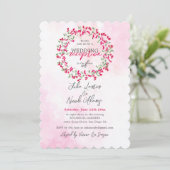 ブーゲンビリア熱帯林ウェディングレセプション 招待状 (スタンド正面)