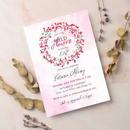 ブーゲンビリア熱帯野生の森誕生日 招待状