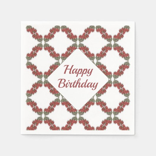 ブーゲンビリア紙ナプキンス スタンダードカクテルナプキン (正面)