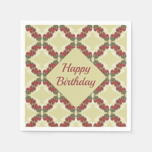 ブーゲンビリア紙ナプキンス スタンダードカクテルナプキン (正面)