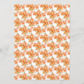 ブーゲンビリア結婚オレンジ色バー メニュー (裏面)