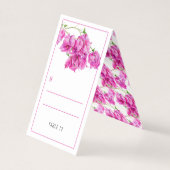 ブーゲンビリア結婚ピンクのゲストプレイステントカード (正面)