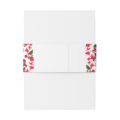 ブーゲンビリア花結婚式招待状ベリーバンド 招待状ベリーバンド (裏面例)