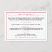 ブーゲンビリア赤結婚水色詳細 エンクロージャーカード (正面)