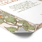 ブーゲンビリア非詰め込み式のサインアールヌーボー ポスター (角)