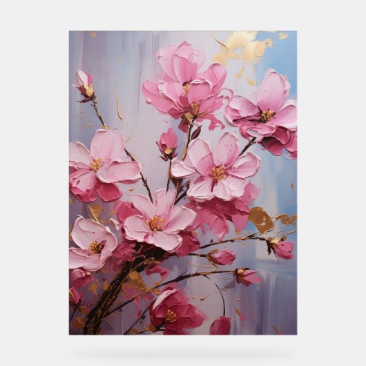 ブーゲンビリア – インパストフローラ アクリルサイン (正面)