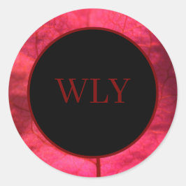 ブーゲンビリア・ステッカー ラウンドシール