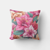 ブーゲンビリア・ダブル顔 クッション (正面)
