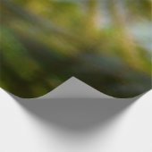 ブーゲンビリア&パームツリートロピカル自然シーン ウッドポスター (コーナー)