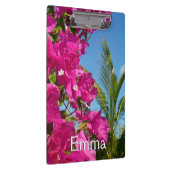 ブーゲンビリア&パームツリートロピカル自然シーン クリップボード (右)