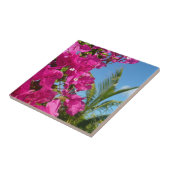 ブーゲンビリア&パームツリートロピカル自然シーン タイル (側面)