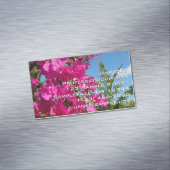 ブーゲンビリア&パームツリートロピカル自然シーン マグネット名刺 (インサイチュ)