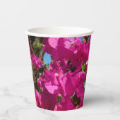 ブーゲンビリア&パームツリートロピカル自然シーン 紙コップ (正面)