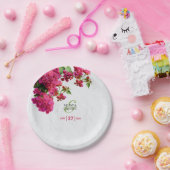 ブーゲンビリア メディテレーニアングリークアイランドウェディング ペーパープレート (パーティー)