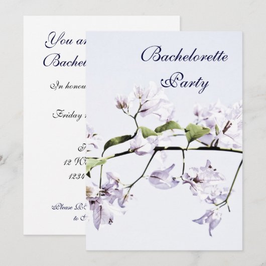 ブーゲンビリア 招待状 (正面/裏面)