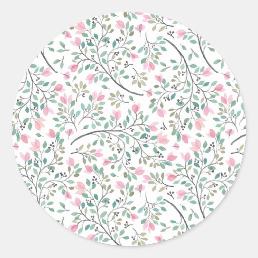 ブーゲンビリーアナンパラシャンステッカー ラウンドシール (正面)