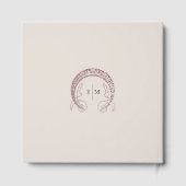 ブーゲンビリーアブルゴーニュ結婚金ゴールドアールヌーボー ゲストブック (裏面)