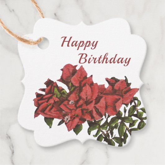 ブーゲンビリーギフト/メッセージカード フェイバータグ (正面)