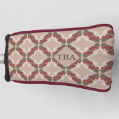 ブーゲンビリーゴルフパターカバー ゴルフヘッドカバー (正面)