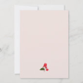 ブーゲンビリーフラワーブライダルシャワー招待 招待状 (裏面)