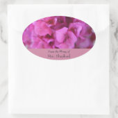 ブーゲンビリーフル蔵書票 楕円形シール (バッグ)