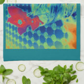 ブーゲンビル画像 キッチンタオル (折り畳み)