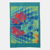 ブーゲンビル画像 キッチンタオル (縦)