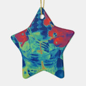 ブーゲンビル画像 セラミックオーナメント (左)