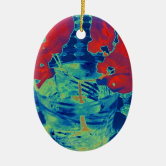 ブーゲンビル画像 セラミックオーナメント (正面)