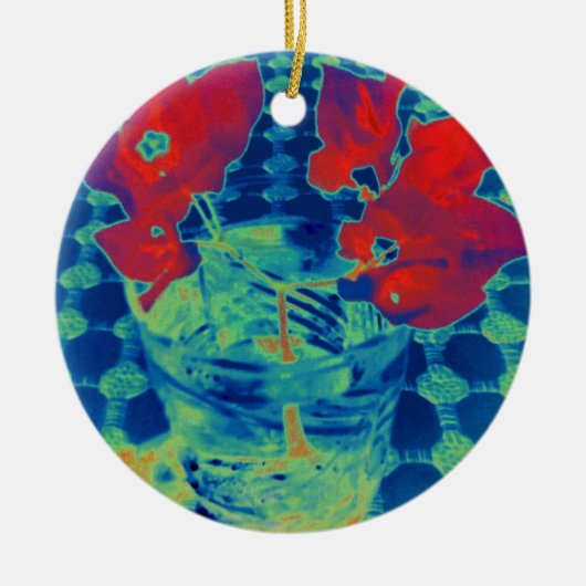 ブーゲンビル画像 セラミックオーナメント (正面)